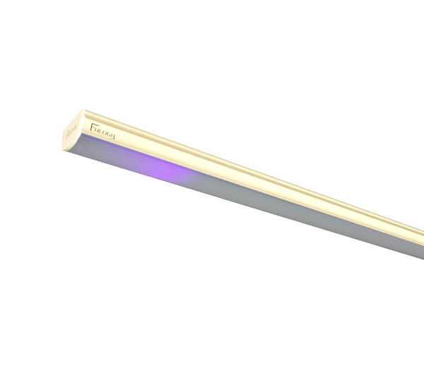 золотой корпус светильника
