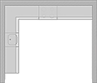 прямой тип планировки кухни